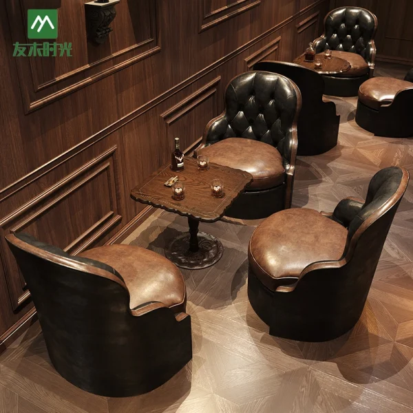 Wholesale Retro Industrial Style Bar and Pub Furniture – Booths, Tables, and Chairs