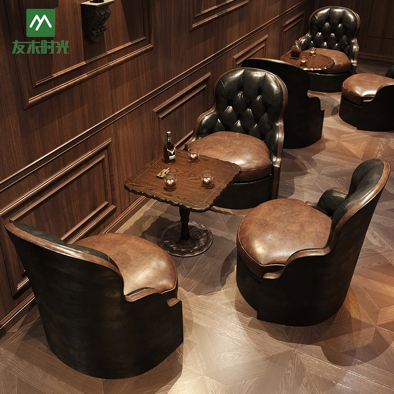 Wholesale Retro Industrial Style Bar and Pub Furniture – Booths, Tables, and Chairs - Imagen 4