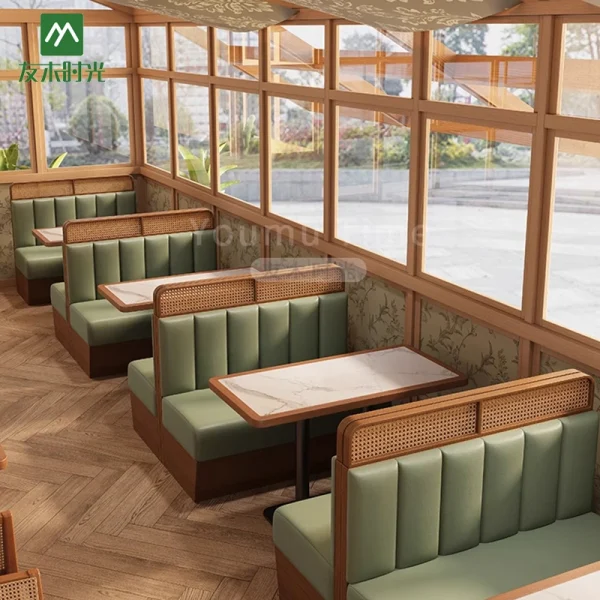 Wholesale Thai-style Restaurant Tables, Chairs, and Booth Sets for Commercial Restaurants