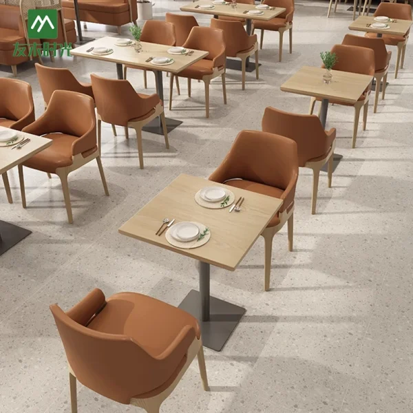 Themed Restaurant, Hotel Restaurant, High-end Restaurant Table and Chair Set Wholesale