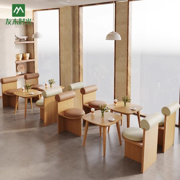 Bulk Naturalistic/Rustic Style Cafe Table and Chair Set Wholesale