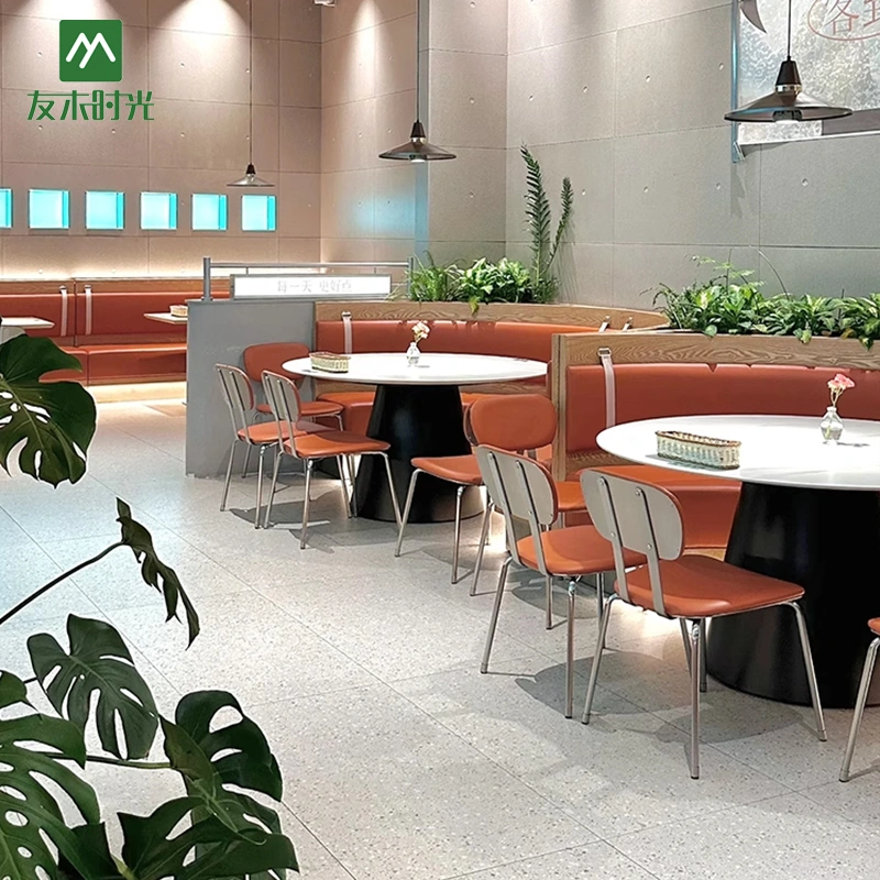 Wholesale Modern Themed Restaurant Furniture, Stainless Steel Table and Chair Sets - Image 2