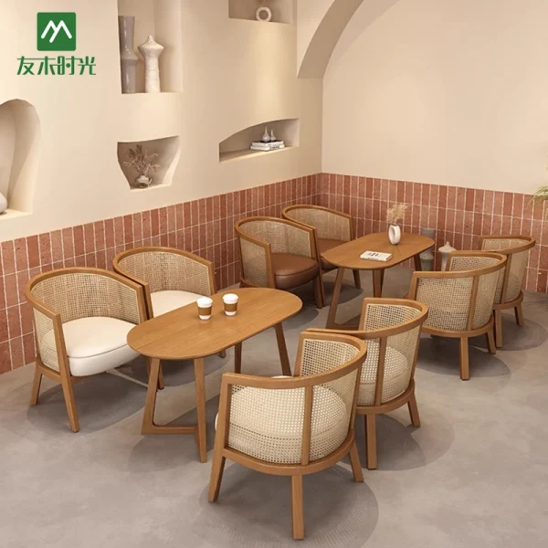Wholesale Coffee Shop Lounge Furniture, Japanese Minimalist Style - Cafe Furniture Manufacturer