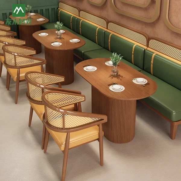 Wholesale Supplier of Rattan Table and Chair Sets Suitable for Thai-themed Restaurants