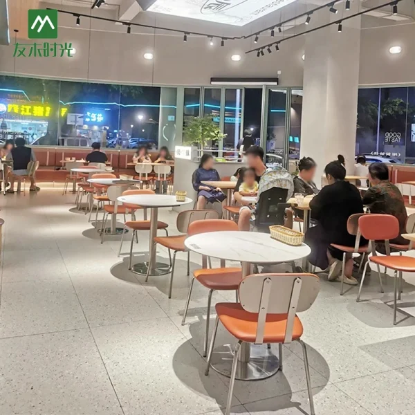 Wholesale Modern Themed Restaurant Furniture, Stainless Steel Table and Chair Sets