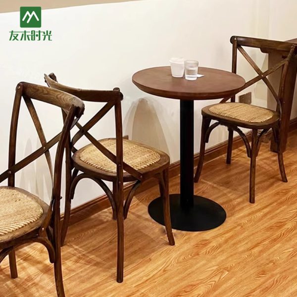 Wholesale Compact Café Table and Chair Set for Small Restaurants