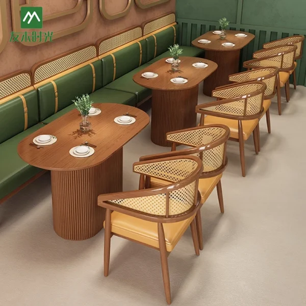 Wholesale Supplier of Rattan Table and Chair Sets Suitable for Thai-themed Restaurants