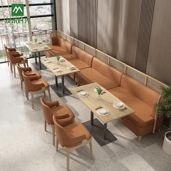 Themed Restaurant, Hotel Restaurant, High-end Restaurant Table and Chair Set Wholesale