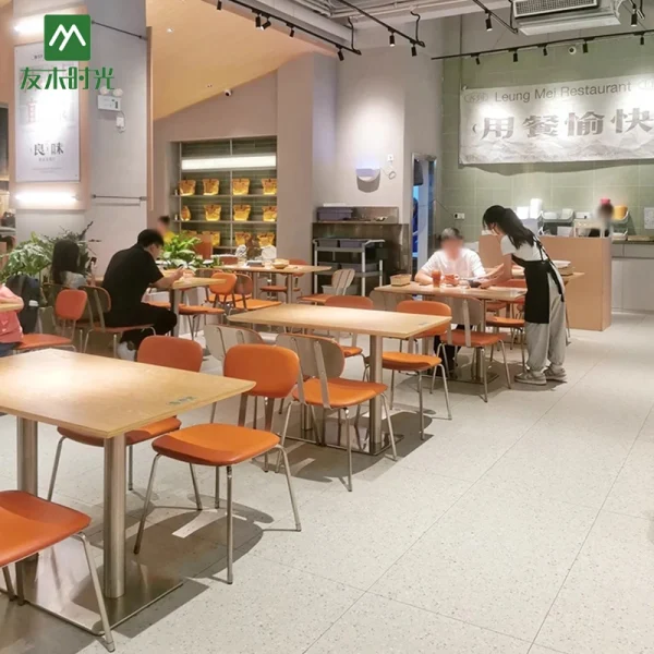 Wholesale Modern Themed Restaurant Furniture, Stainless Steel Table and Chair Sets