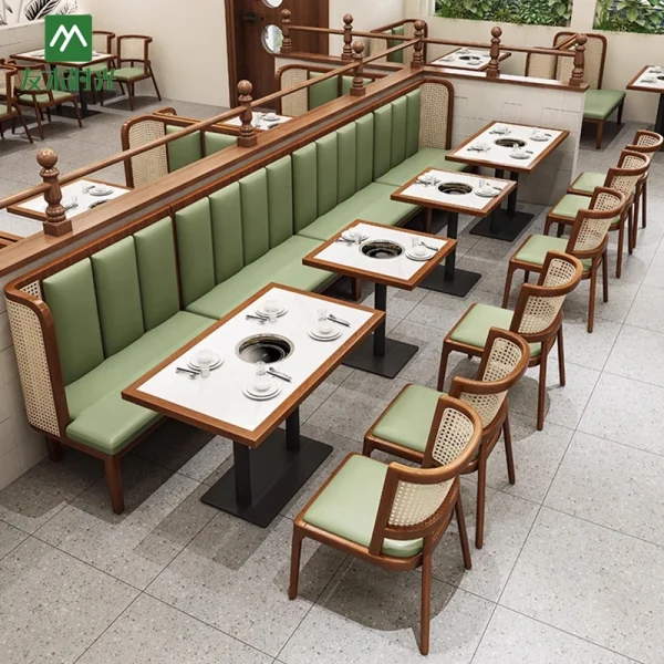 Wholesale Hot Pot Table and Chair Set, Southeast Asian Style - Hot Pot Tables, Chairs, Sofas Manufacturer