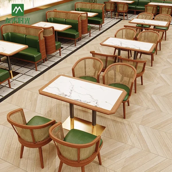 Wholesale Thai-themed Restaurant Table and Chair Sets - Suitable for Southeast Asian Style Restaurants