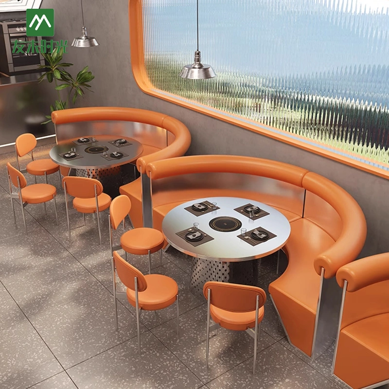 Electric Hot Pot Table Supply – Industrial Style Hot Pot Restaurant Furniture - Image 4