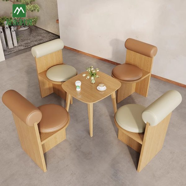 Bulk Naturalistic/Rustic Style Cafe Table and Chair Set Wholesale