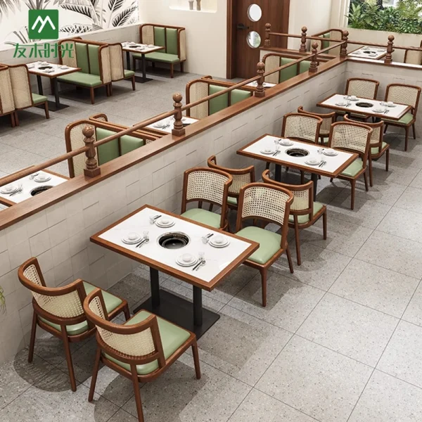 Wholesale Hot Pot Table and Chair Set, Southeast Asian Style - Hot Pot Tables, Chairs, Sofas Manufacturer