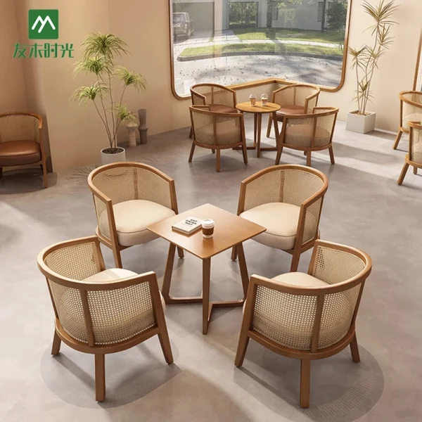 Wholesale Coffee Shop Lounge Furniture, Japanese Minimalist Style - Cafe Furniture Manufacturer