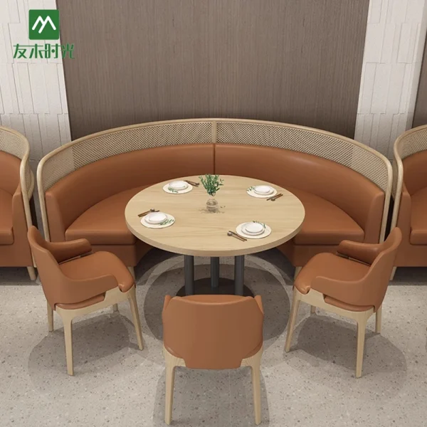 Themed Restaurant, Hotel Restaurant, High-end Restaurant Table and Chair Set Wholesale
