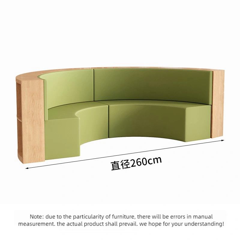 Wholesale Library Furniture – Customizable Semi-circular Booth Sofas and Tables and Chairs Available - Image 7