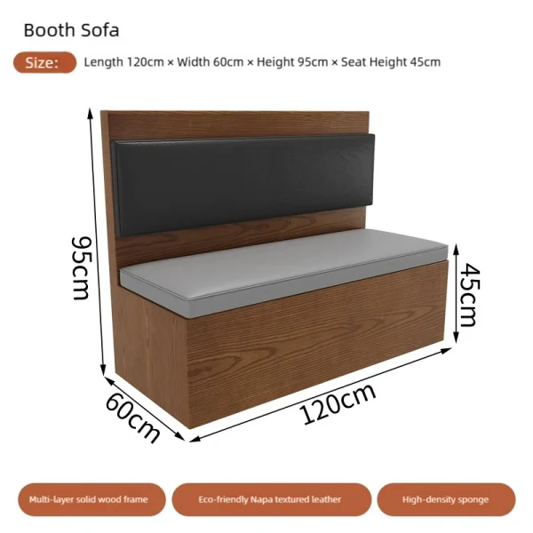 Wholesale Minimalist Retro Cafe Furniture - Including Table, Chair, and Booth Sofa