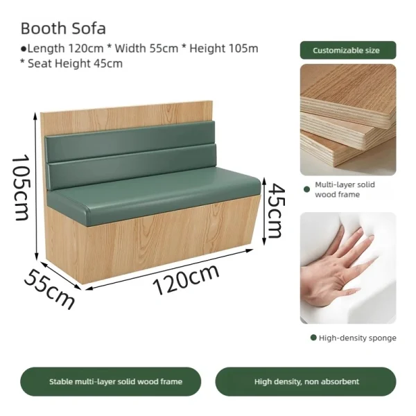 Wholesale Green Booth Sofa Set For Restaurant - Restaurant Tables,  Restaurant Chairs, and Booth Seating