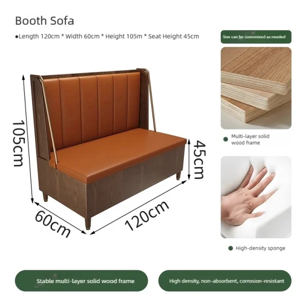 Customized Hot Pot Restaurant Themed Table, Chair, and Booth Sofa Sets – Direct Factory Wholesale, One-stop Service