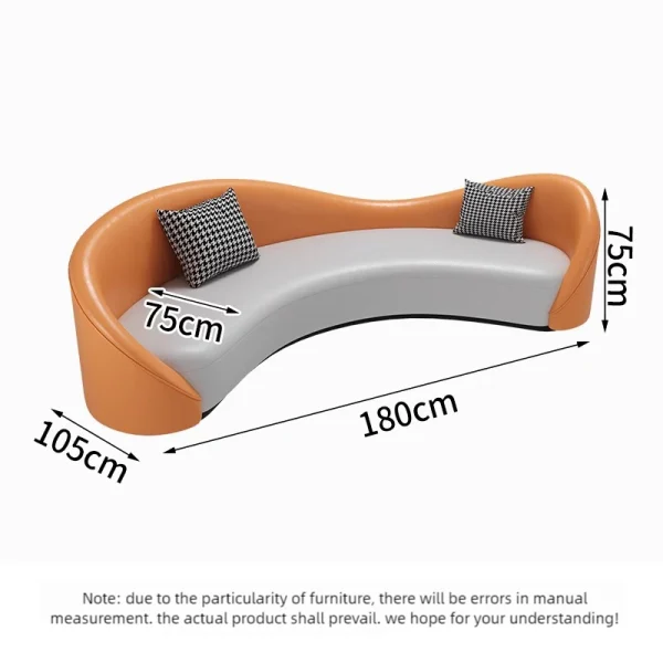 Wholesale Modern S-Shape Curved Sofa Set for Library, Bookstore