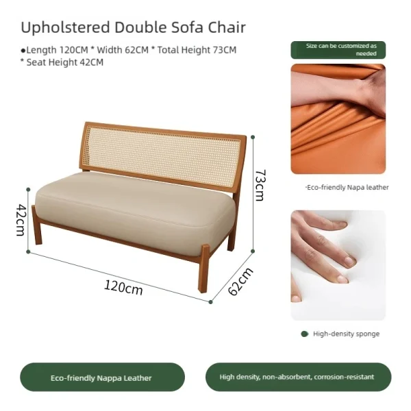 Bulk Cafe Sofa and Chair Wholesale, Wabi-sabi Style - Solid Wood Casual Table and Chair Sets for Cafes