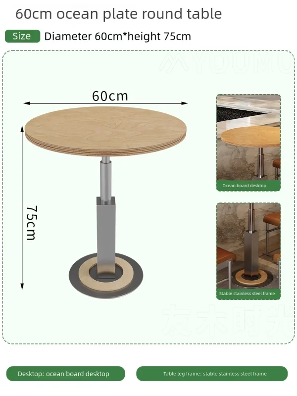 Bulk Industrial Style Restaurant and Cafe Table, Chair and Booth Sofa Set