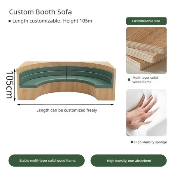 Wholesale Green Booth Sofa Set For Restaurant - Restaurant Tables,  Restaurant Chairs, and Booth Seating