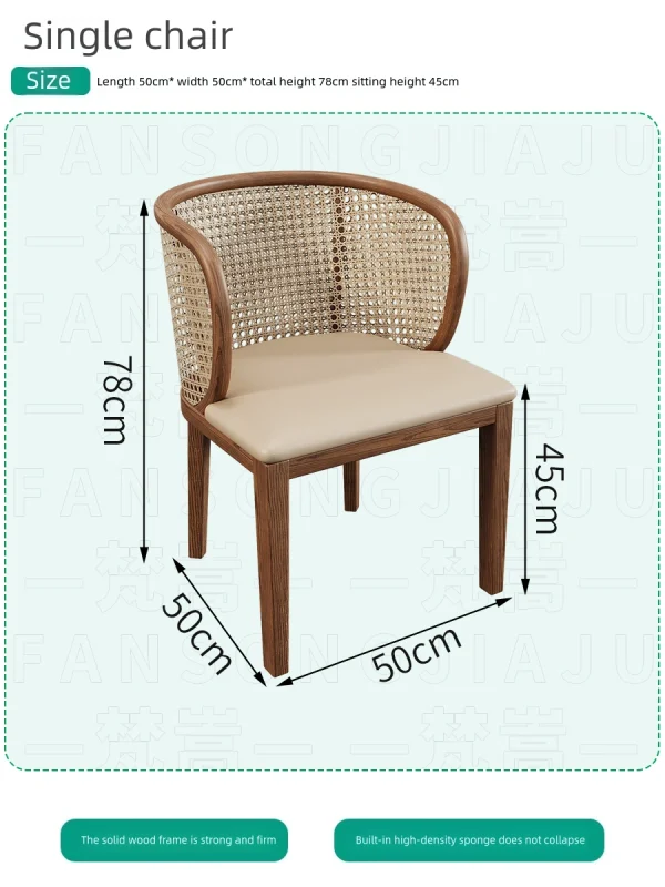 Wholesale Southeast Asian Style Thai Restaurant Rattan Table and Chair Sets