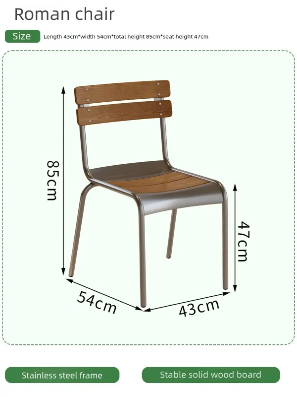 Wholesale Restaurant Tables and Chairs, Korean-Style, Stainless Steel Frame - Ideal For Cafe and Casual Restaurant