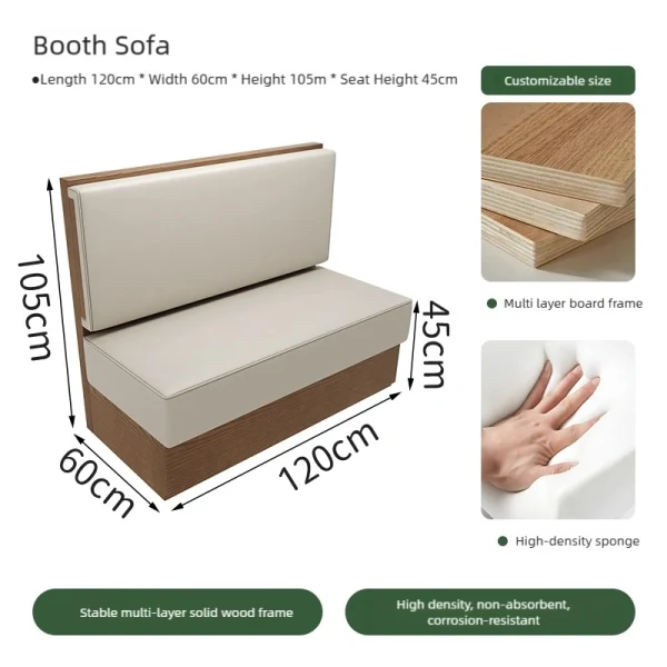 Bulk Restaurant Furniture Supply - Novel Booth, Table and Chair Sets; Customizable for Commercial Project