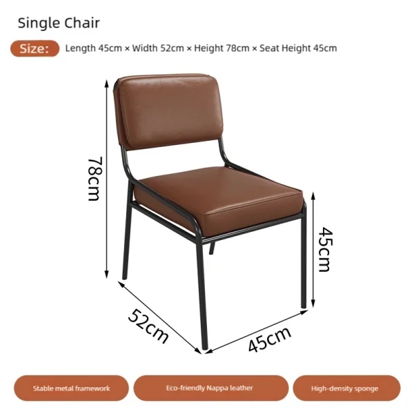 Wholesale Modern Leather & Metal Cafe and Restaurant Table & Chair Sets