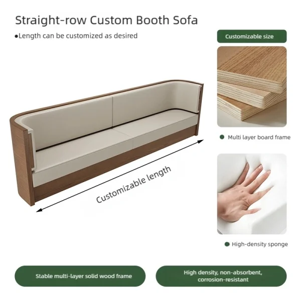 Bulk Restaurant Furniture Supply - Novel Booth, Table and Chair Sets; Customizable for Commercial Project