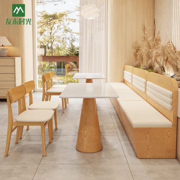Modern Commercial-Grade Minimalist Café Seating – Tables, Chairs & Booths