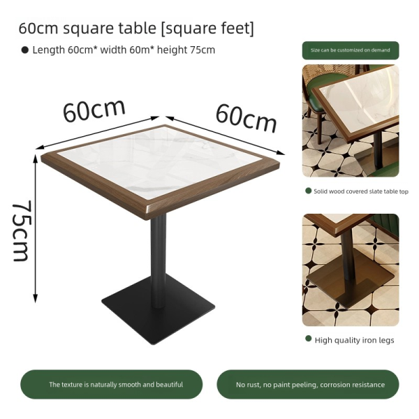 Southeast Asian Themed Restaurant, Thai Restaurant Style Solid Wood Table and Chair Set