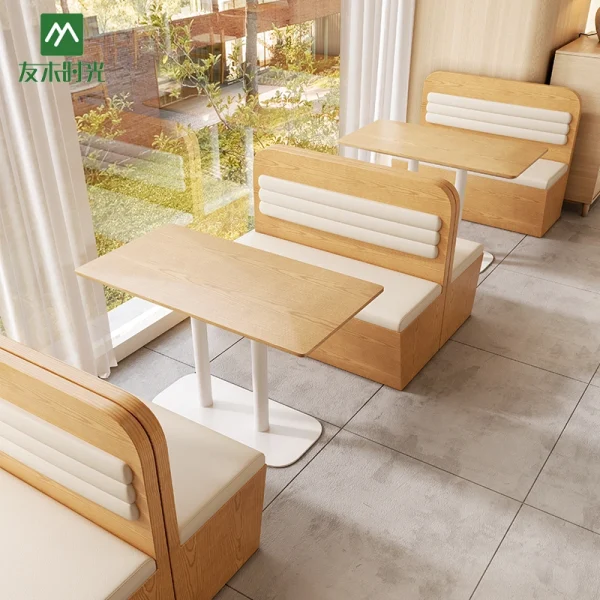 Modern Commercial-Grade Minimalist Café Seating – Tables, Chairs & Booths
