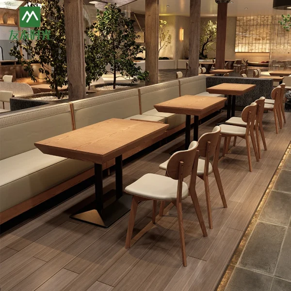 High-end Restaurant Furniture for Sale - Table with Drawer, Chairs, Booth