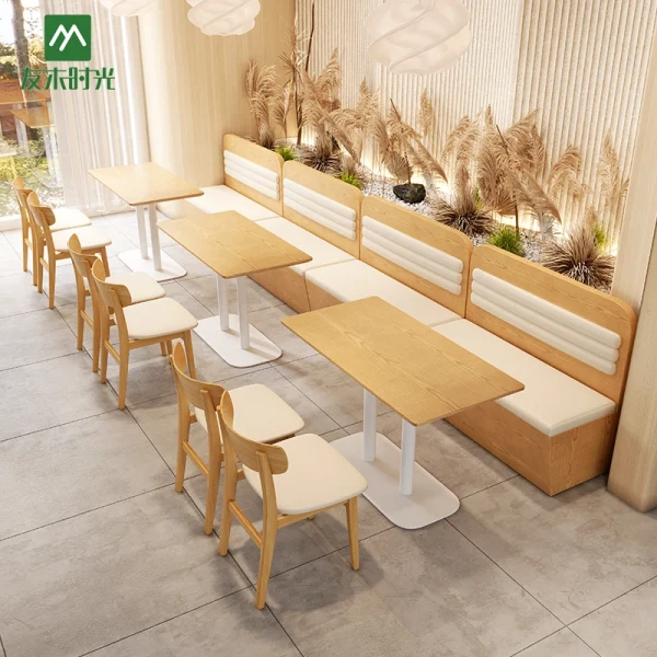 Modern Commercial-Grade Minimalist Café Seating – Tables, Chairs & Booths