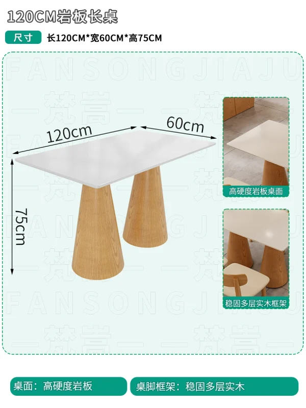 Minimalist Style Restaurant Table and Chair Set, Suitable for Cafes and Dessert Shops