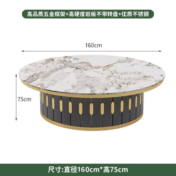 Modern Round Rotating Dining Table Set For Banquet - Manufacturer Direct Supply