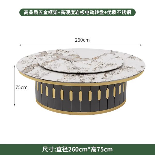 Modern Round Rotating Dining Table Set For Banquet - Manufacturer Direct Supply