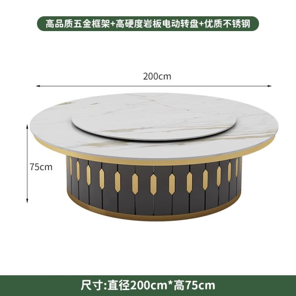 Modern Round Rotating Dining Table Set For Banquet - Manufacturer Direct Supply