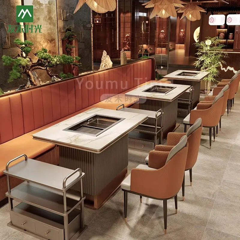 hot pot restaurant furniture set