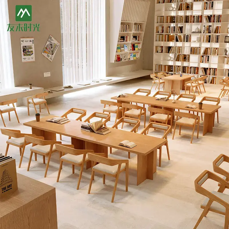 library study table and chair set