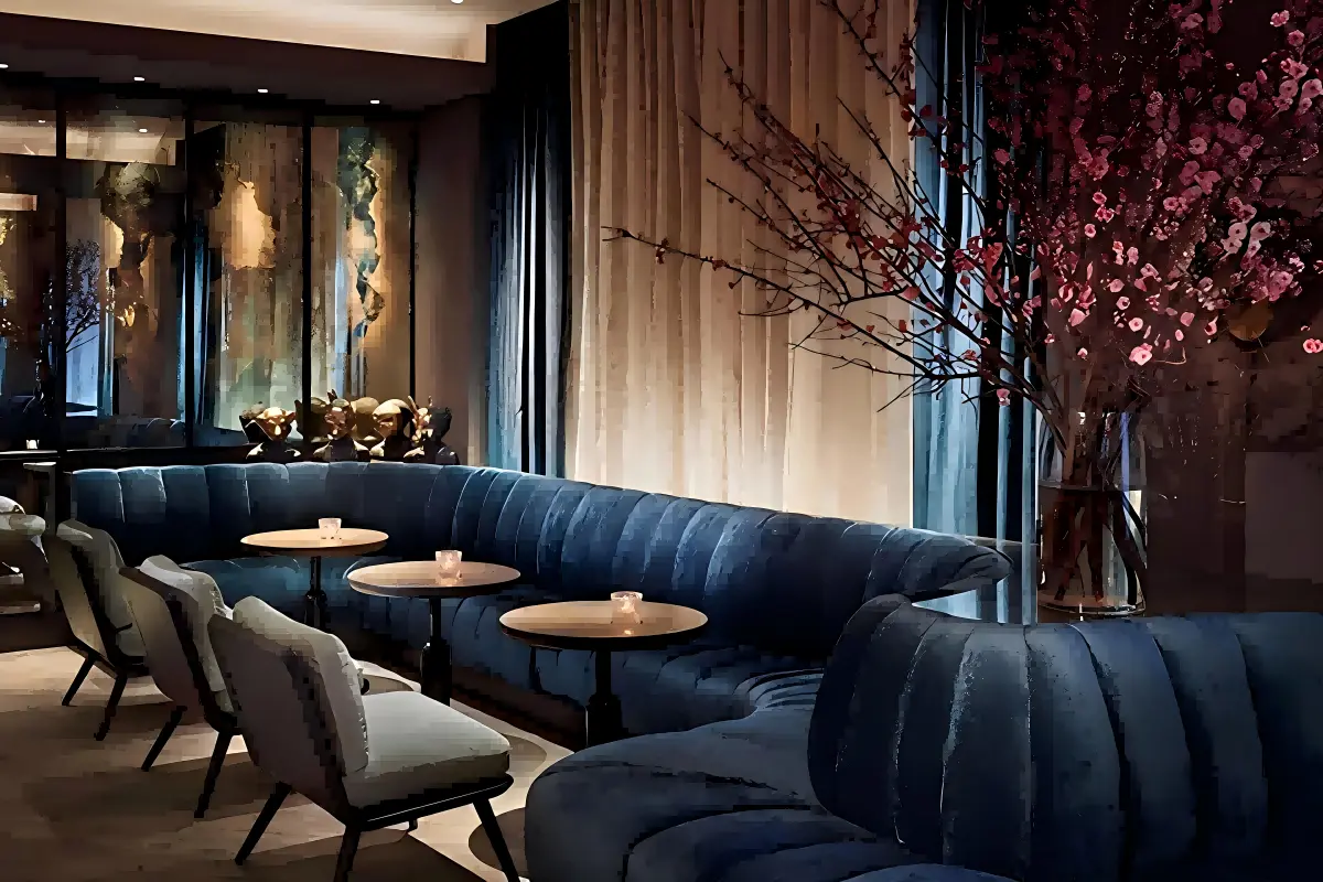 overly comfortable restaurant sofas