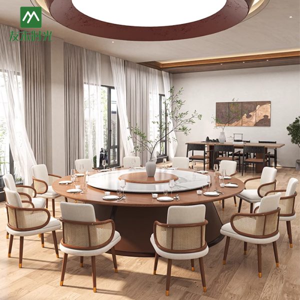 Banquet Hall Furniture, Private Room Round Dining Table Set Supply –Factory Direct Supply and Wholesale Prices