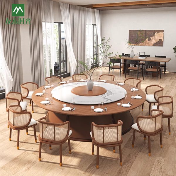 Banquet Hall Furniture, Private Room Round Dining Table Set Supply –Factory Direct Supply and Wholesale Prices