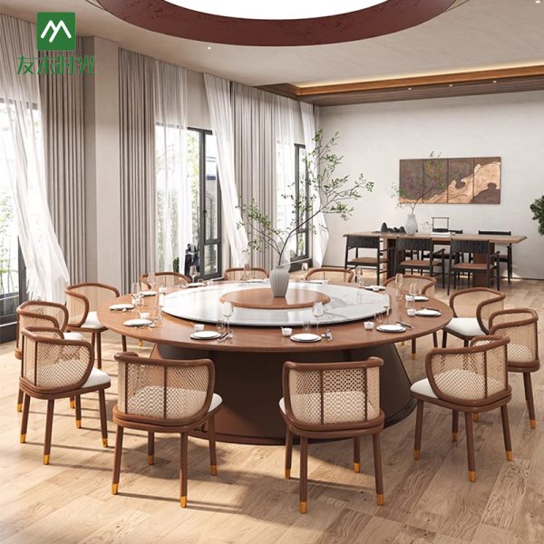 Banquet Hall Furniture, Private Room Round Dining Table Set Supply –Factory Direct Supply and Wholesale Prices