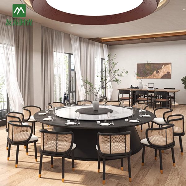 Banquet Hall Furniture, Private Room Round Dining Table Set Supply –Factory Direct Supply and Wholesale Prices