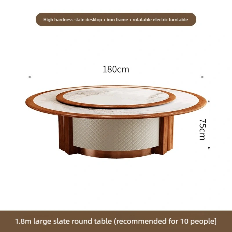 Round Rotating Dining Table, High-end Banquet Hall Furniture for Sale - Image 6